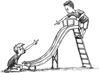 Book illustration from It's OK Not to Share