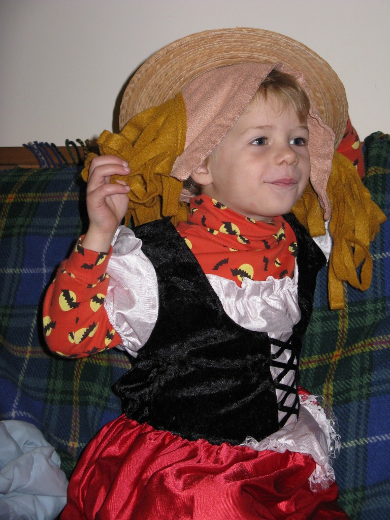 Every day is Halloween for young kids - dressing up is essential identity play.