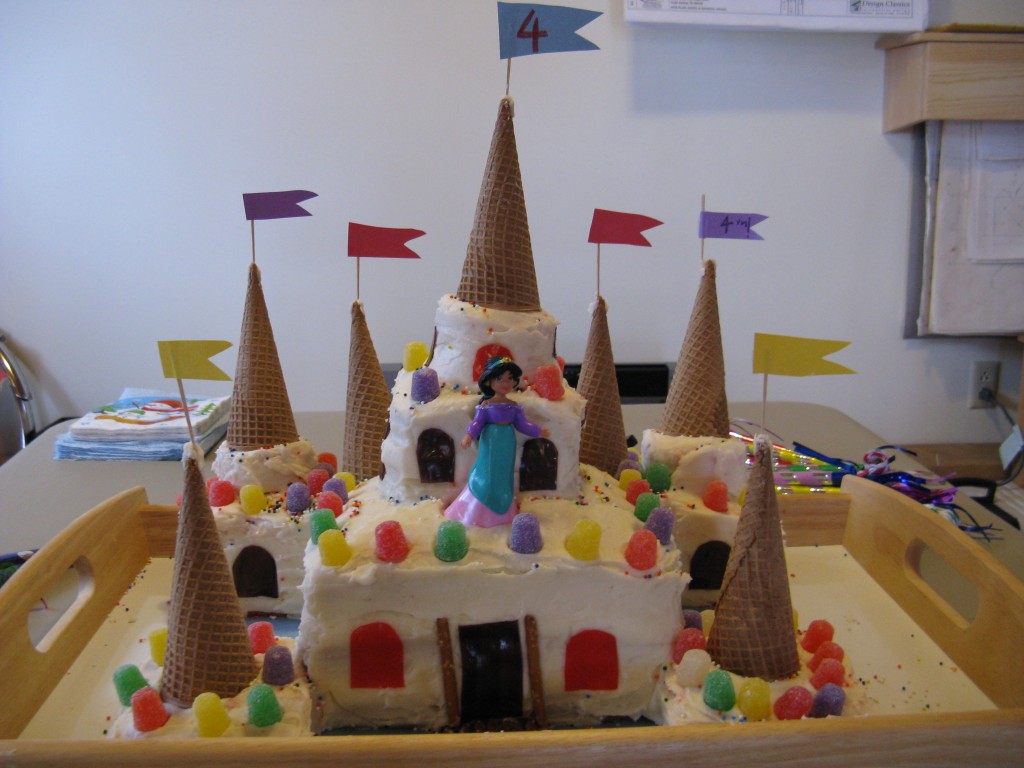 Celebrating the new year with a castle cake.