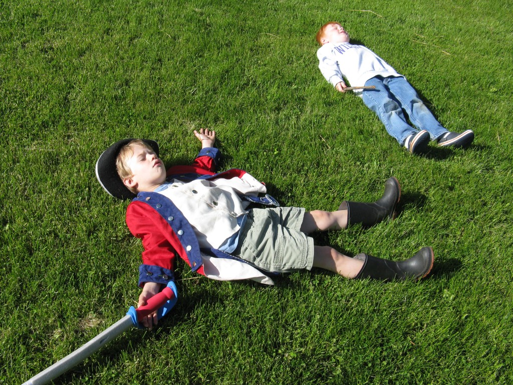 Playing dead is important work in early childhood.